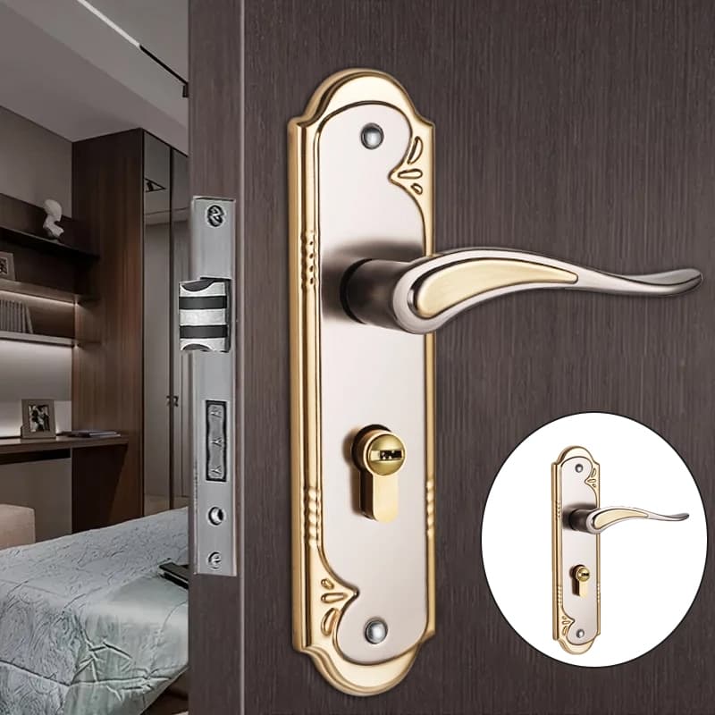 Fechadura Reforçada Luxo para Porta de Madeira Com 3 Chaves