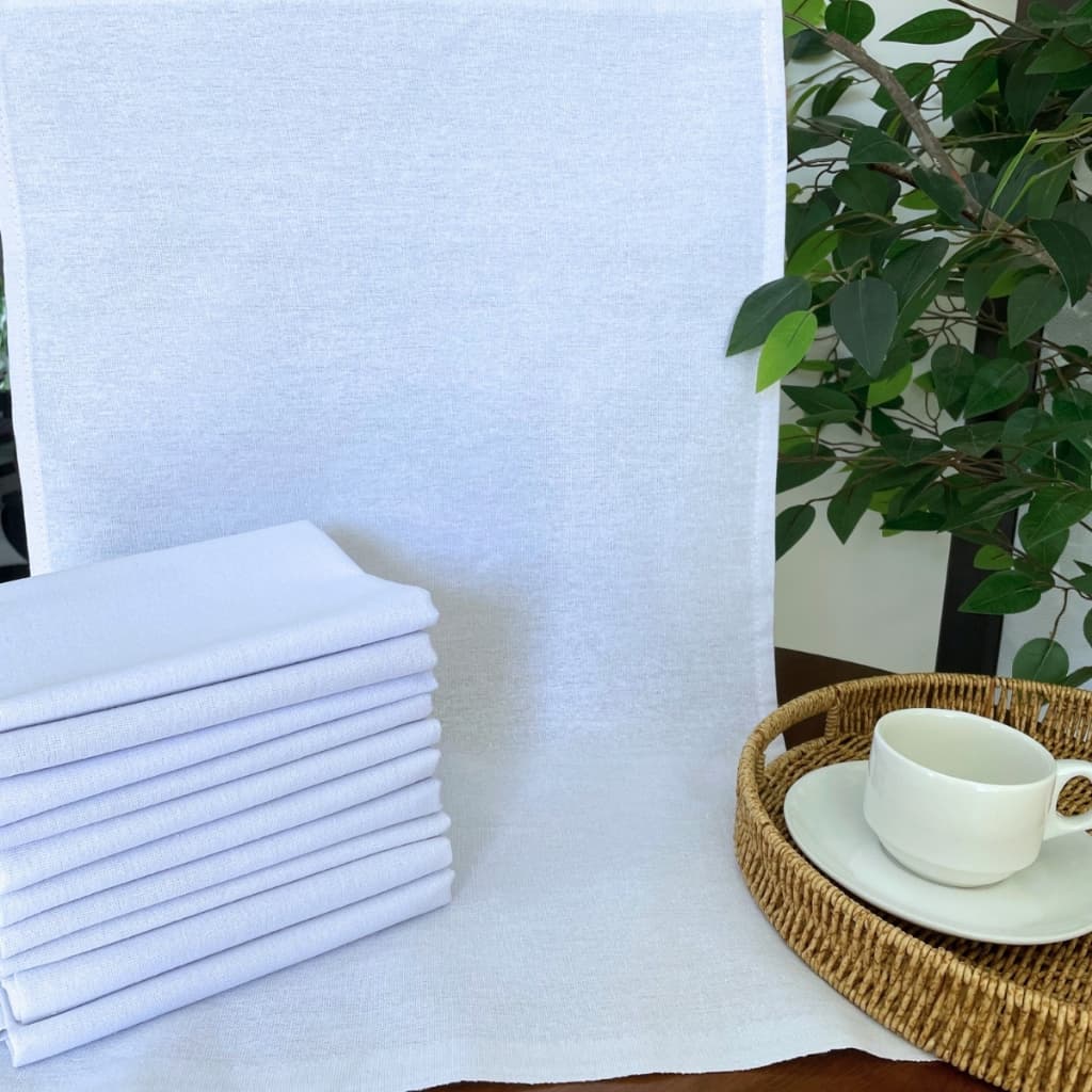 Kit 10 Unidades Pano de Prato Big 70x50cm Para Cozinha Limpeza Artesão Ótima Absorção Engomatextil