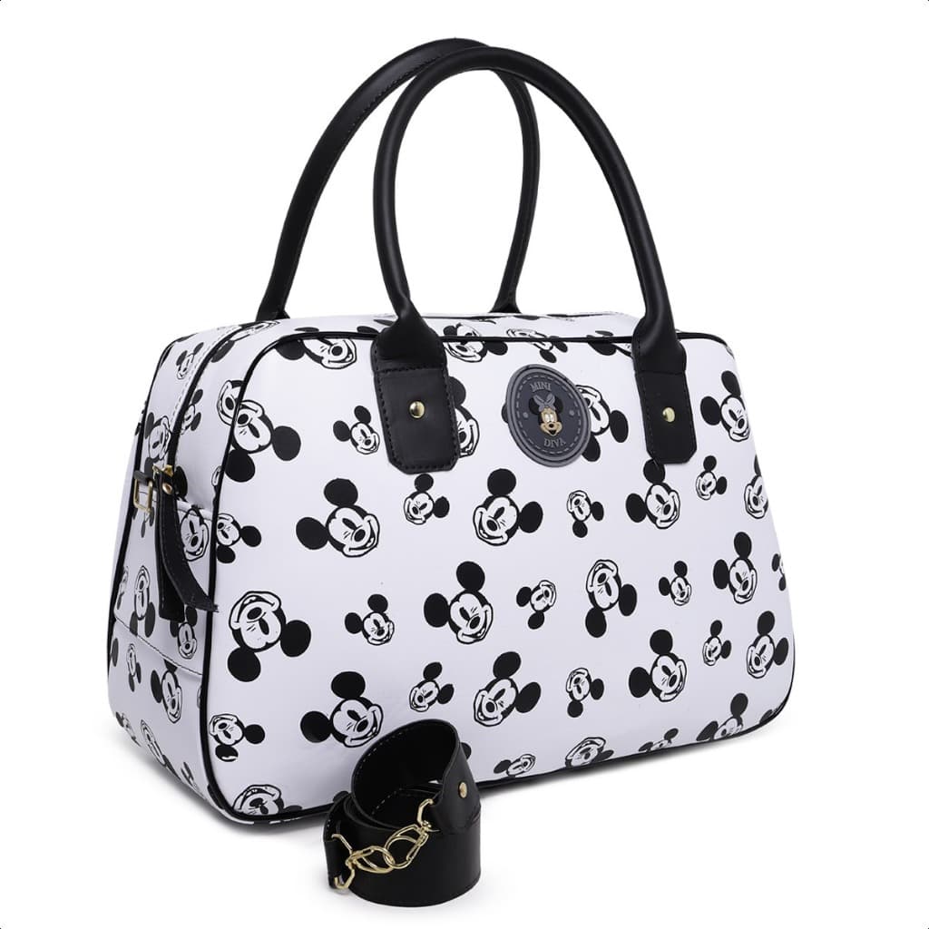 Mala Mickey Minnie Feminina Masculina Infantil Maternidade Viagem Passeio Transversal Mão
