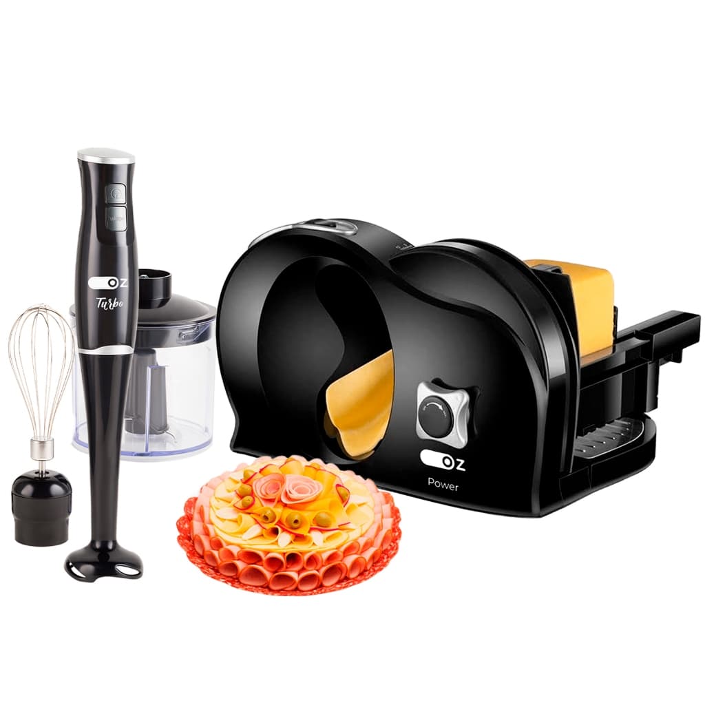 Multifatiador Elétrico Cortador De Frios 150w E Mixer 3x1 Oz