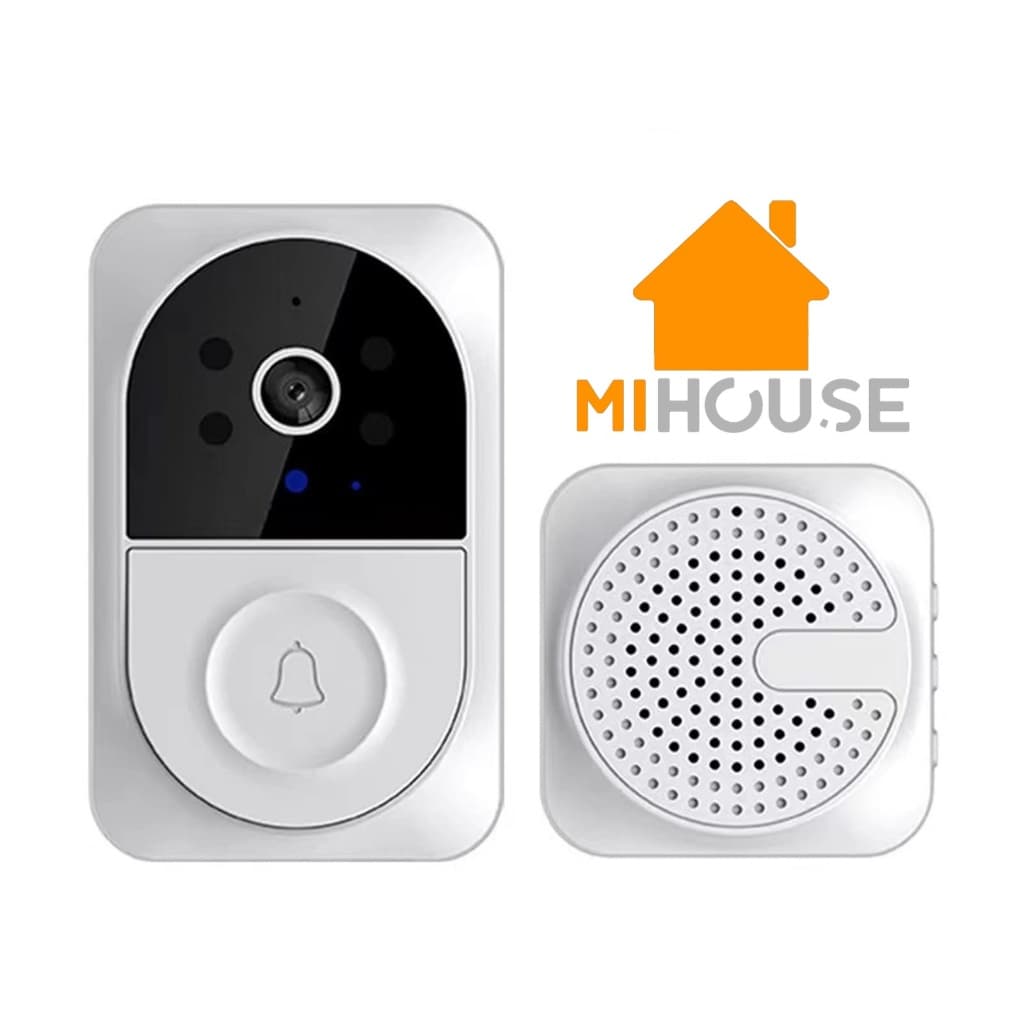 Campainha X12 Altomex Vídeo Inteligente Smart Wi-fi Sem Fio C/ Microfone Caixinha de Som mihouse