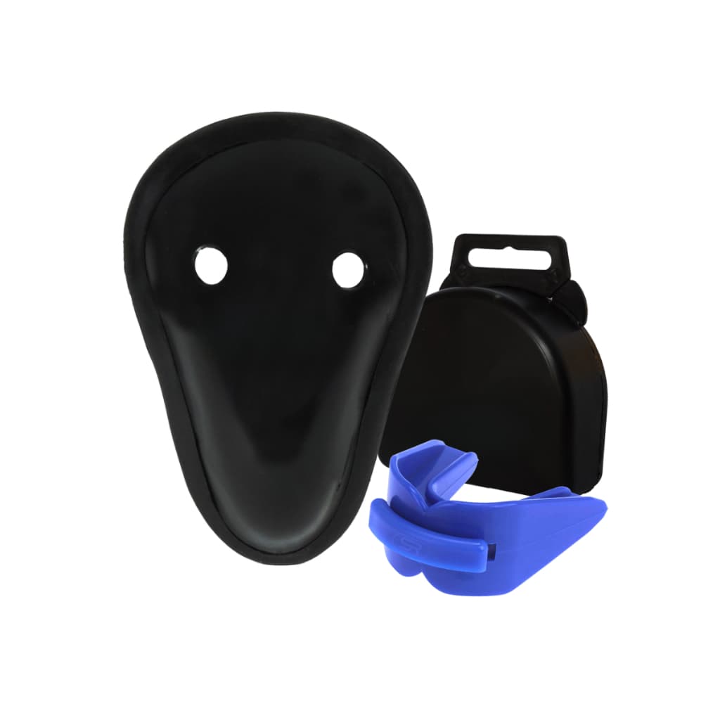 Protetor Genital + Bucal C/ Estojo Muay Thai, Boxe Coquilha