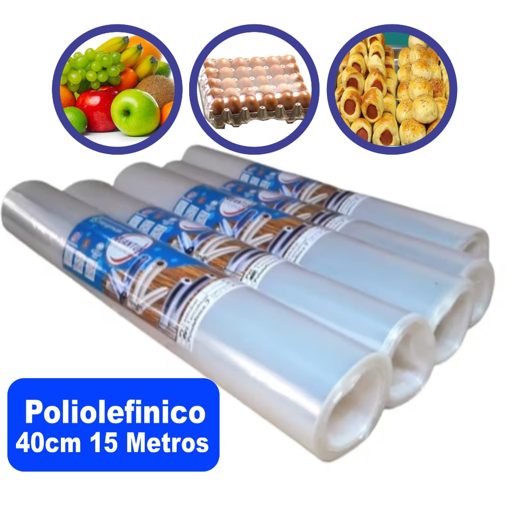 Plástico Fime Poliolefínico Termo Encolhivel 40cm x 15  Metros