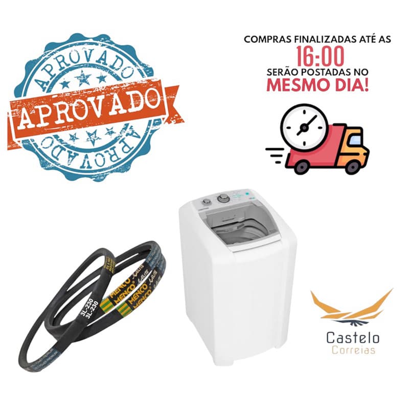 Correia Lavadora Colormaq Lca 11kg 12 kg.