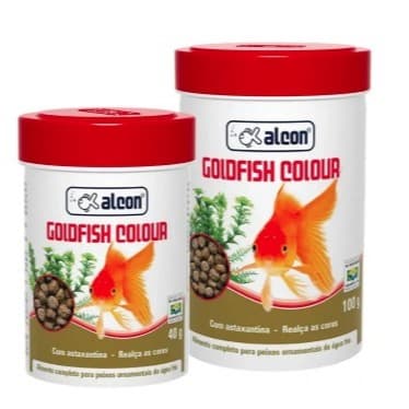 Alcon Goldfish Colour 100 g ou 40 g - Ração Para Peixes (Kinguios) e Kois (Carpas)