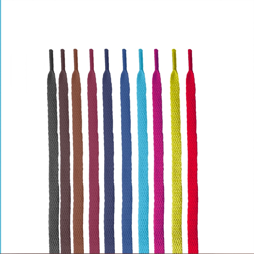 Cadarço Infantil Criança  Atacador Chato de Algodão Colorido Para Calçados e Tênis Promoção