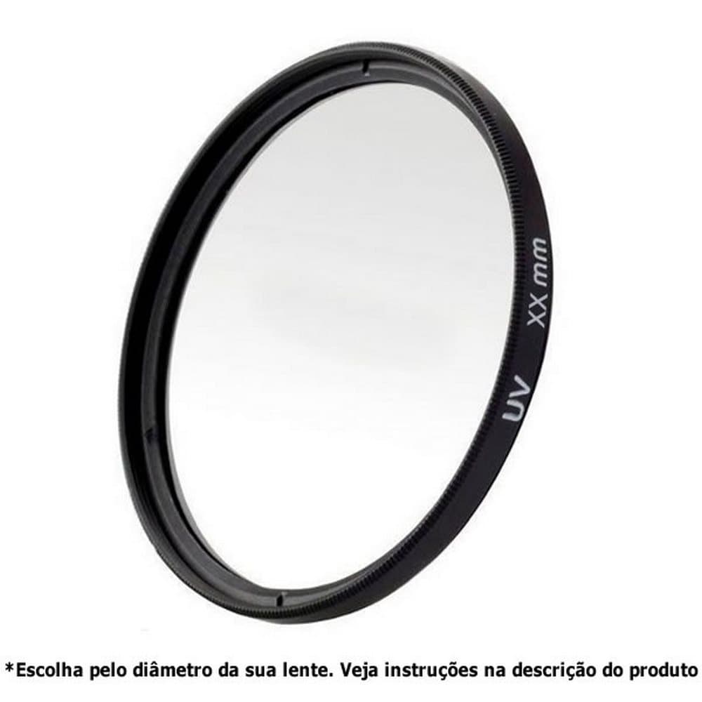 Filtro UV Protetor Lente Objetiva Câmera Fotográfica ESCOLHER O TAMANHO CORRETO LEIA A DESCRIÇÃO DO ANÚNCIO Proteção