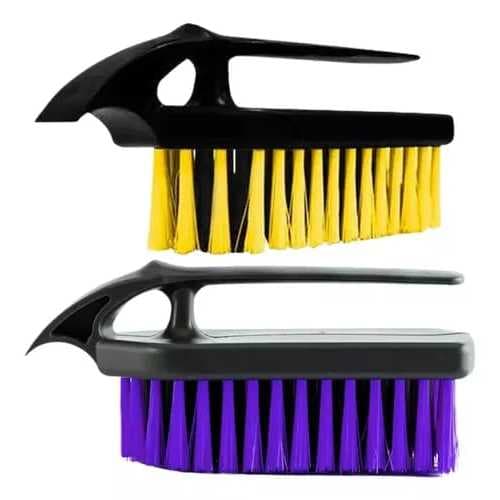 Kit 2 Escova Ferrinho Multiuso Com Alça Lava Esfrega Roupas Reforçada