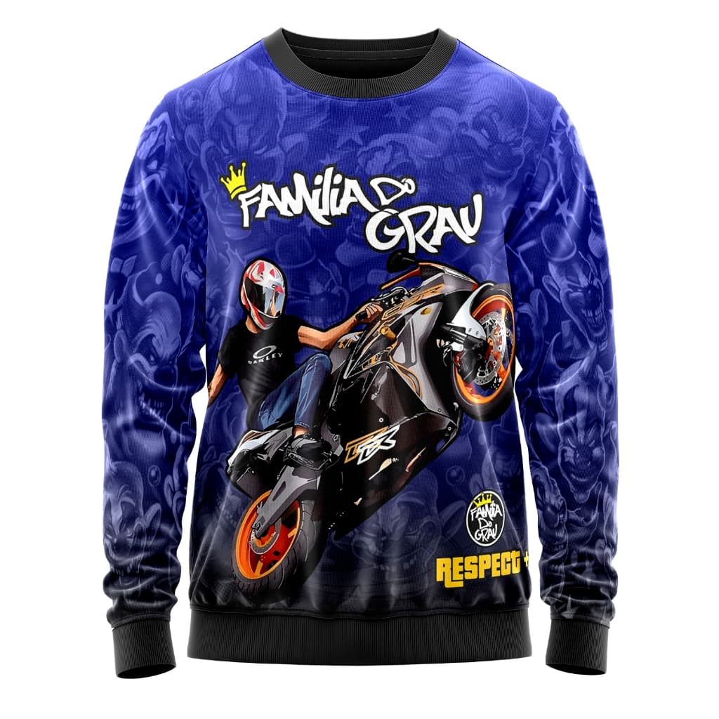 Blusa de Moletom Gola Careca Adulto Família do Grau