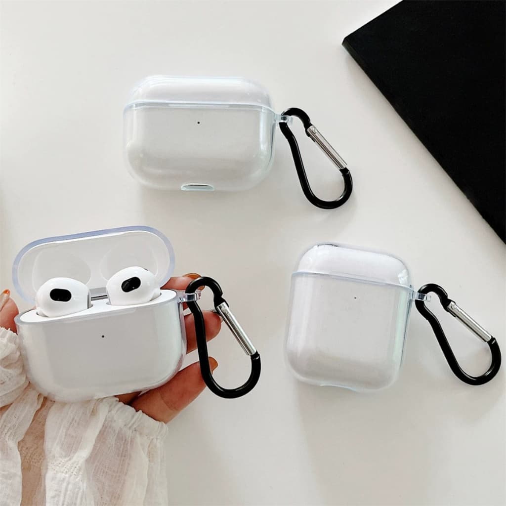 Capa Case Capinha Para fone Acrílico Rígida Transparente Para AirPods1 2 3 4 Pro 2 3