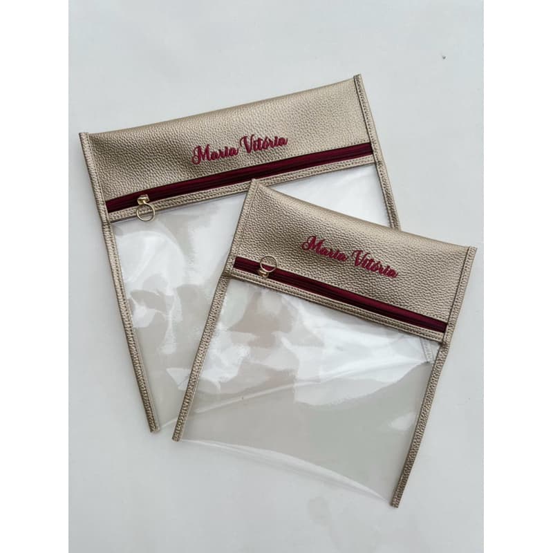 kit porta jaleco + porta máscaras personalizado enfermagem medicina nutrição