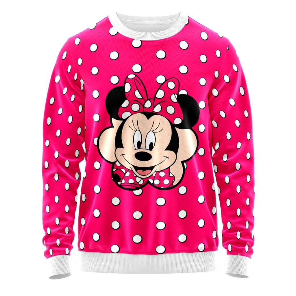 Blusa de Moletom Gola Careca Adulto Minnie