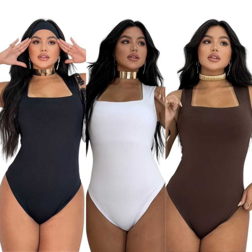 BODY FEMININO SUPLEX REGATA FORRO DUPLO PREMIUM