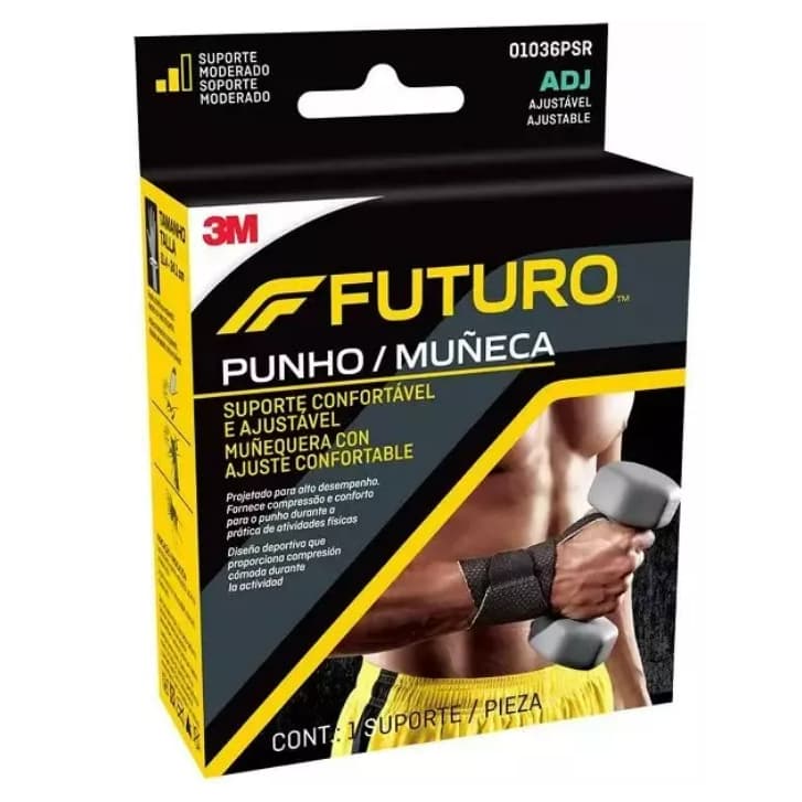 Munhequeira Com Tala 3m Futuro Bilateral, Tamanho Ajustável