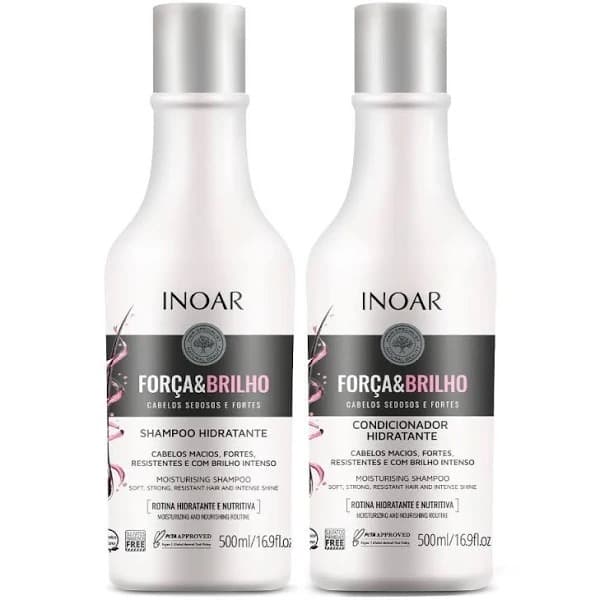 Kit Inoar Força e Brilho Shampoo 500ml+Condicionador 500ml