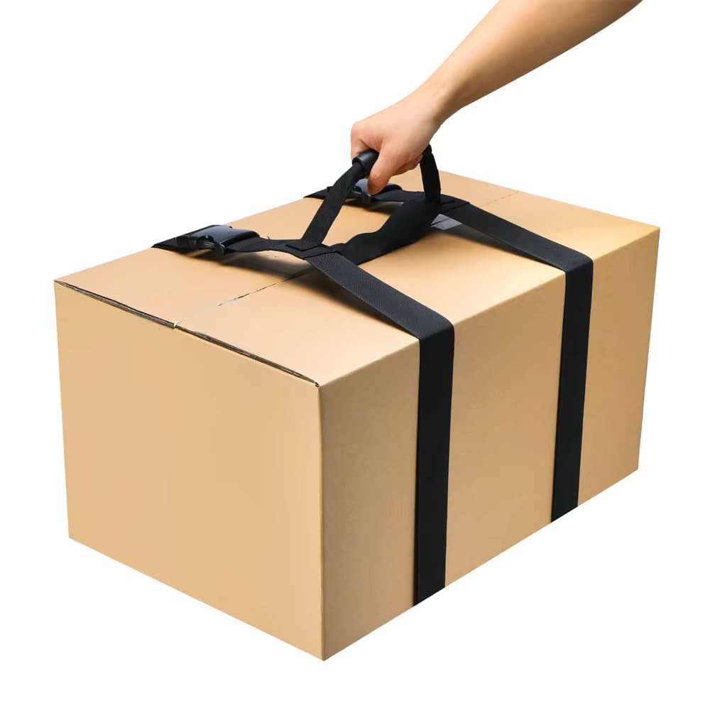 Alça Cinta Carregar Peso Caixas Mala Ajustável Ergonomia Paralelas