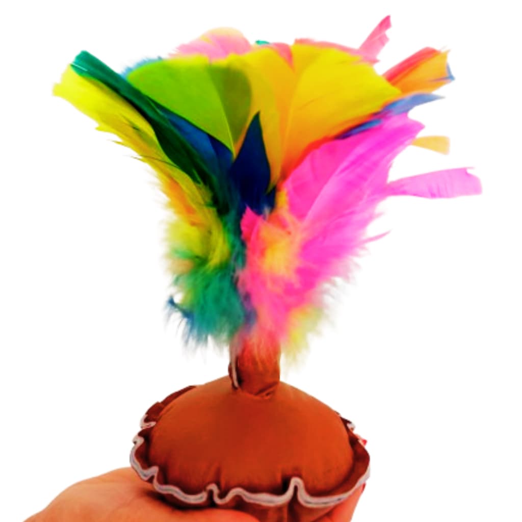 Petecas com Penas Coloridas Brincadeira Recreativo Presente Qualidade Excelente