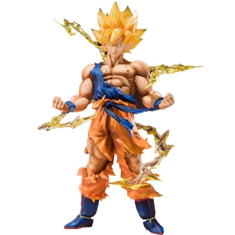 Figura de Ação Goku Super Sayajin - Dragon Ball Z GT - Coleção Completa com Gohan, Vegeta, Cell e Freeza - Anime Saiyaji