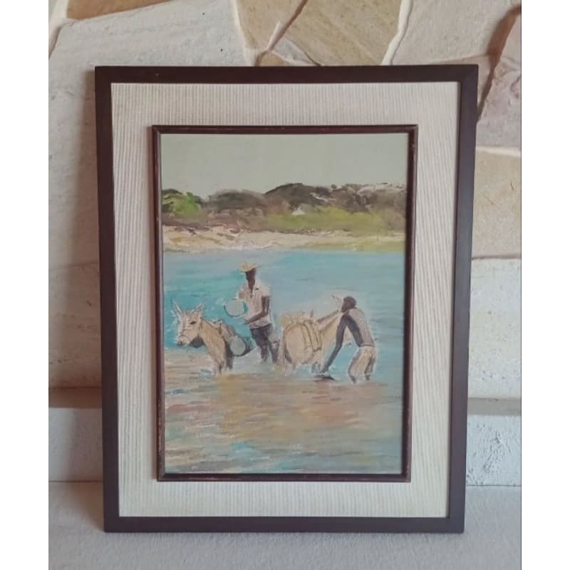 Pintura Óleo Eucatex Ass. Rocha 57cm x 45cm