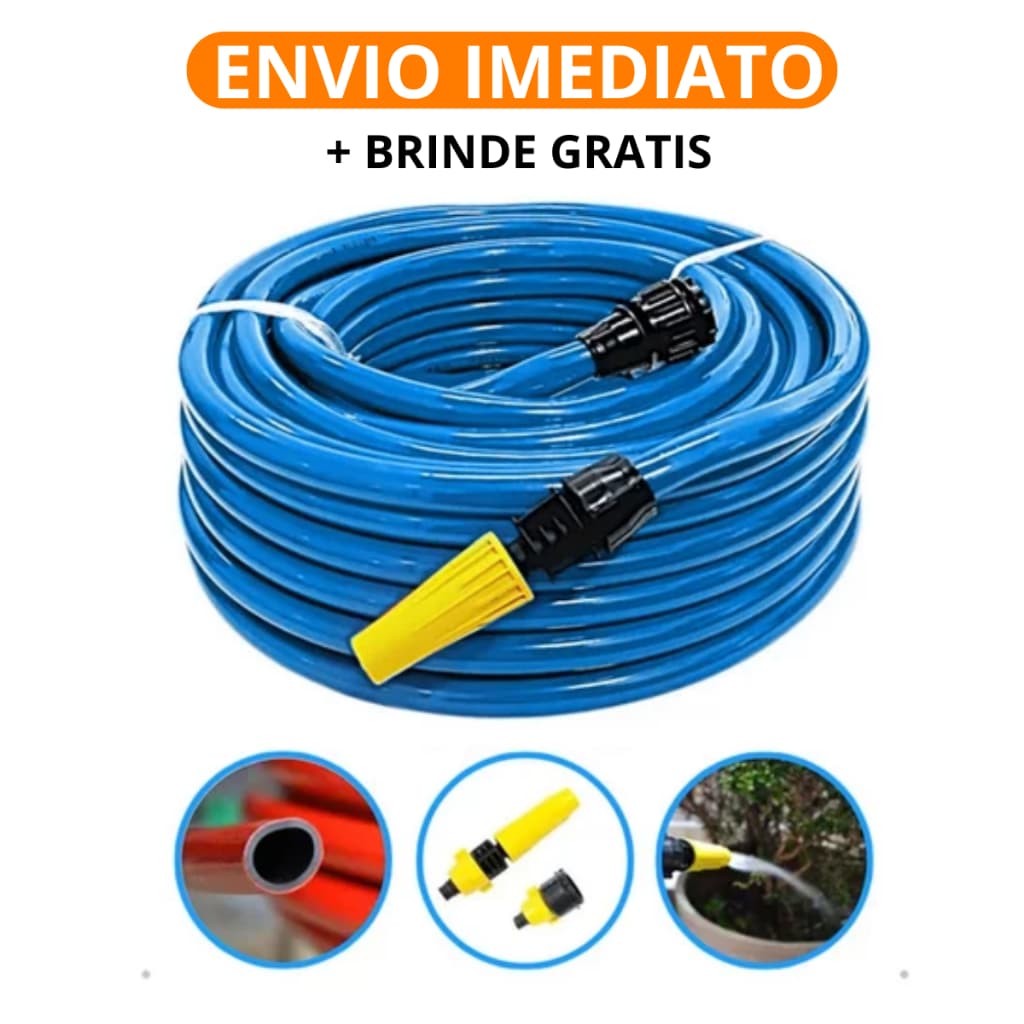 Mangueira de Jardim Reforçada Lisa Flexivel 50 30 25 20 15 10 7 Metros