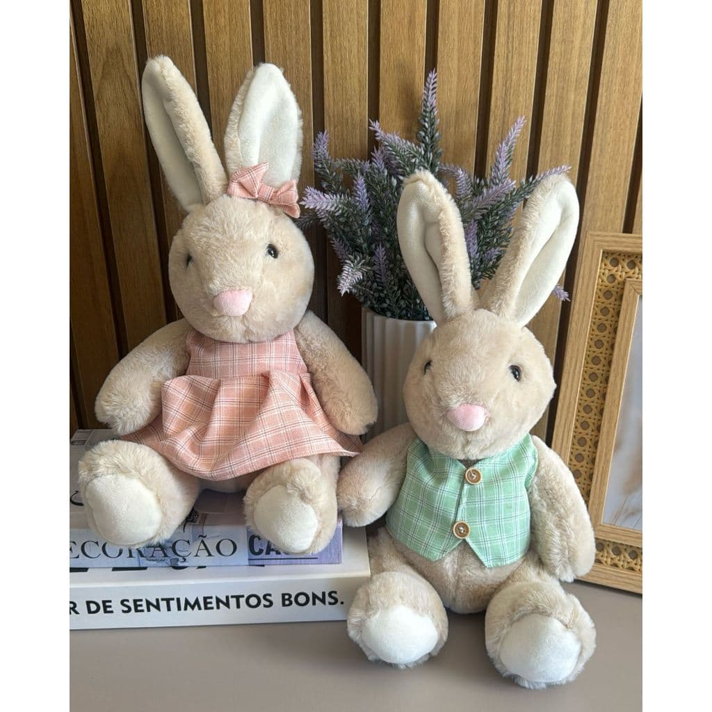 Coelho de pascoa de Pelúcia fofo pelo macio