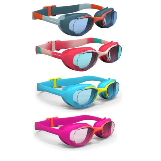 Óculos De Natação Decathlon Nabaiji Xbase Print Tamanho Pequeno Infantil Unissex Com Ajuste