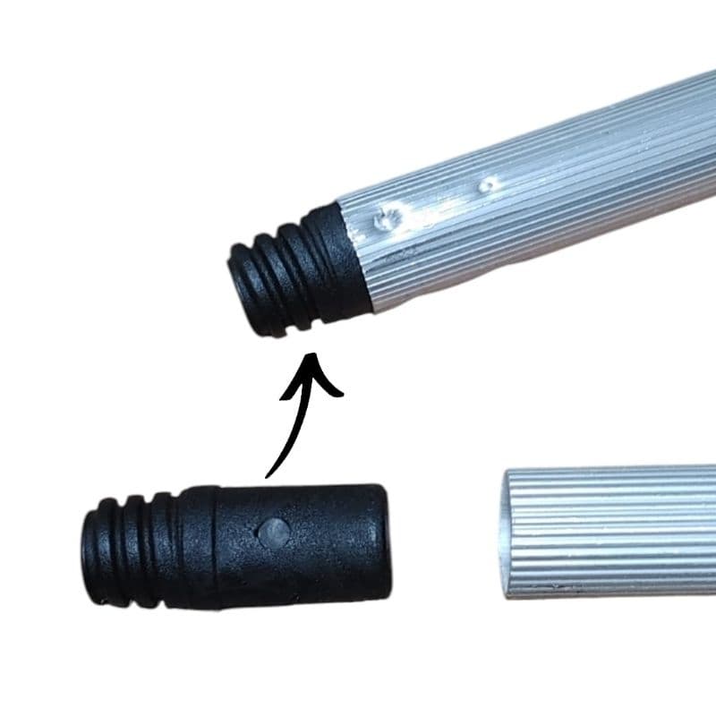 Rosca ponteira para cabos de alumínio de rodos e vassouras cabo de 22mm convencional