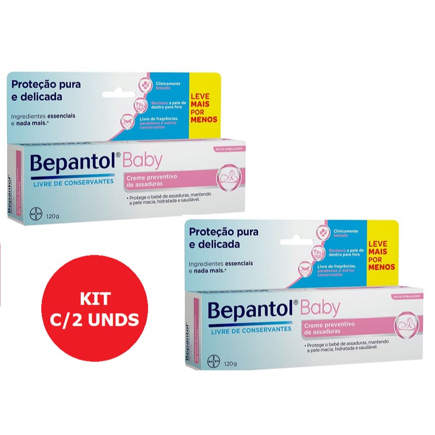 KIT C/2 BEPANTOL BABY CREME 120G