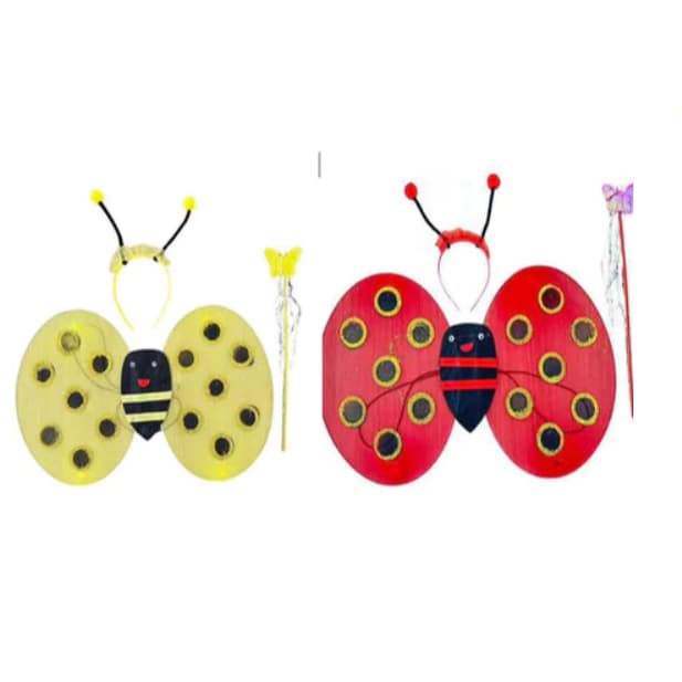 Asa De Fada Amon Vestir Roupas Meninas Princesa Fantasia Conjunto De Joaninhas