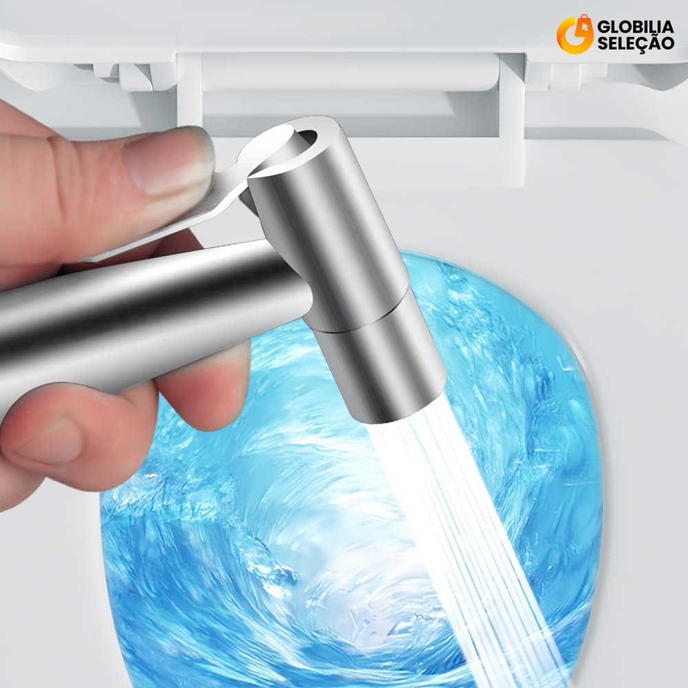 Kit de Ducha Higiênica Para Banheiro Completa Luxo Metal Inox núcleo da válvula de cobre 1,15m Chuveirinho Privada