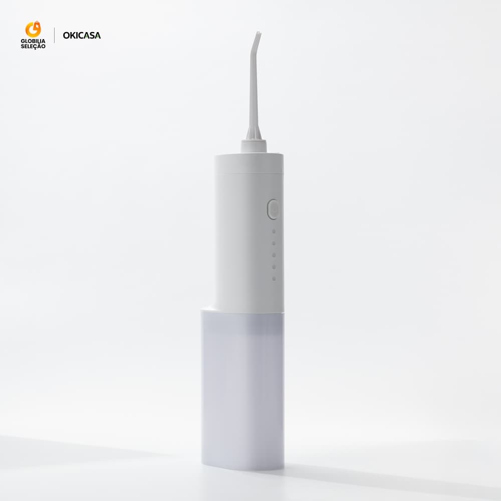 Irrigador Oral Fio Dental 220ml Recarregável Portatil com 3 Modos DIY E Dicas Para família ou viagem