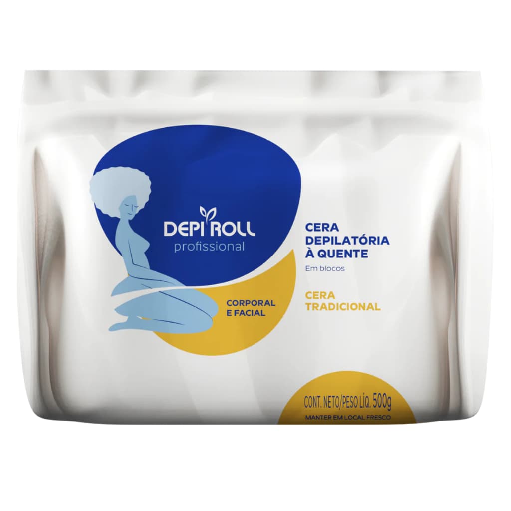 Cera Depilatória Quente DepiRoll Mel 500g