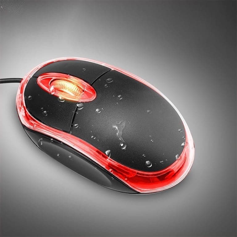 MOUSE COM FIO USB ML M01 1000dpi Óptico COM LUZ M01