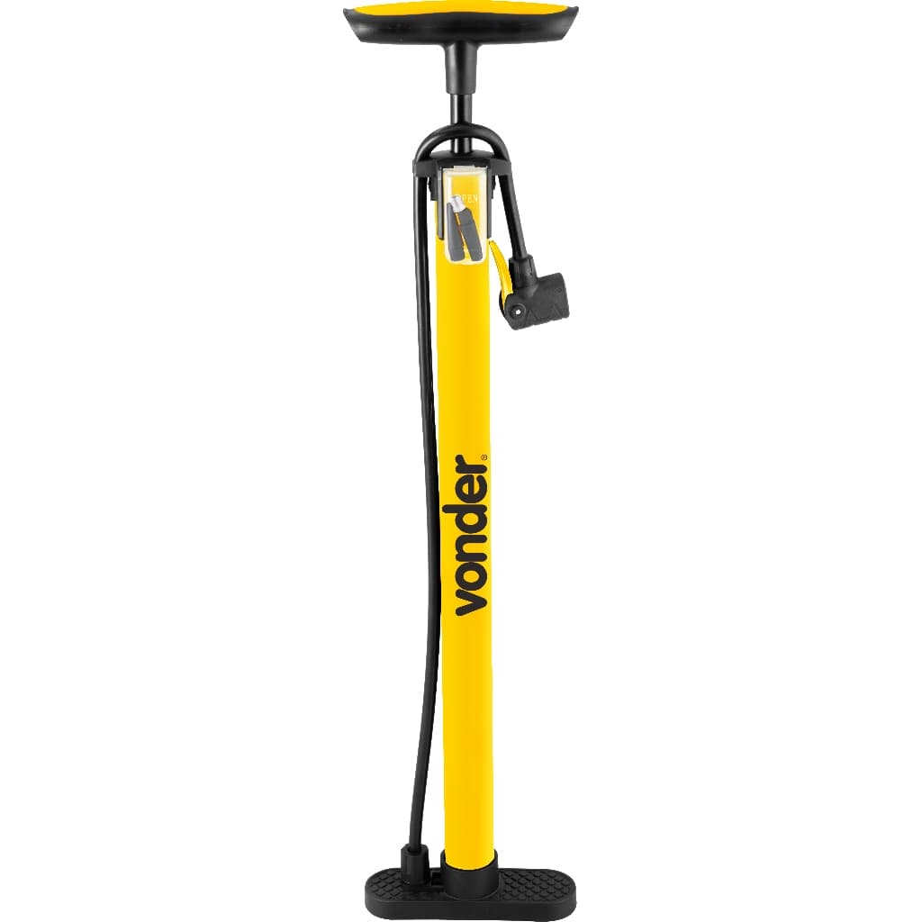 Bomba de Ar Vonder Manual Profissional Encher Pneu Bicicleta Cor Amarelo Oferta