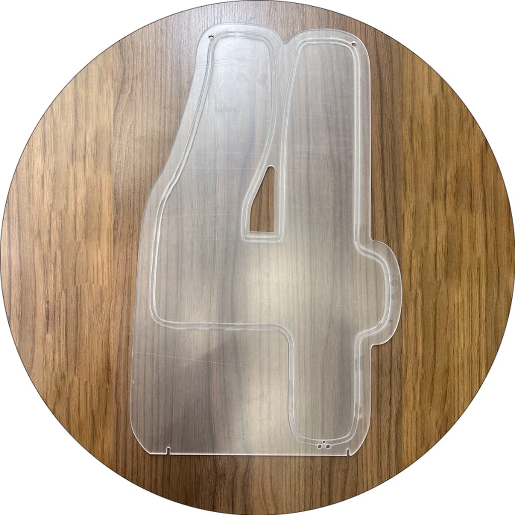 Somente O Acrílico Faça e Monte Você Mesmo Números 0 A 9 - Painel Acrílico 3mm 50x30Cm