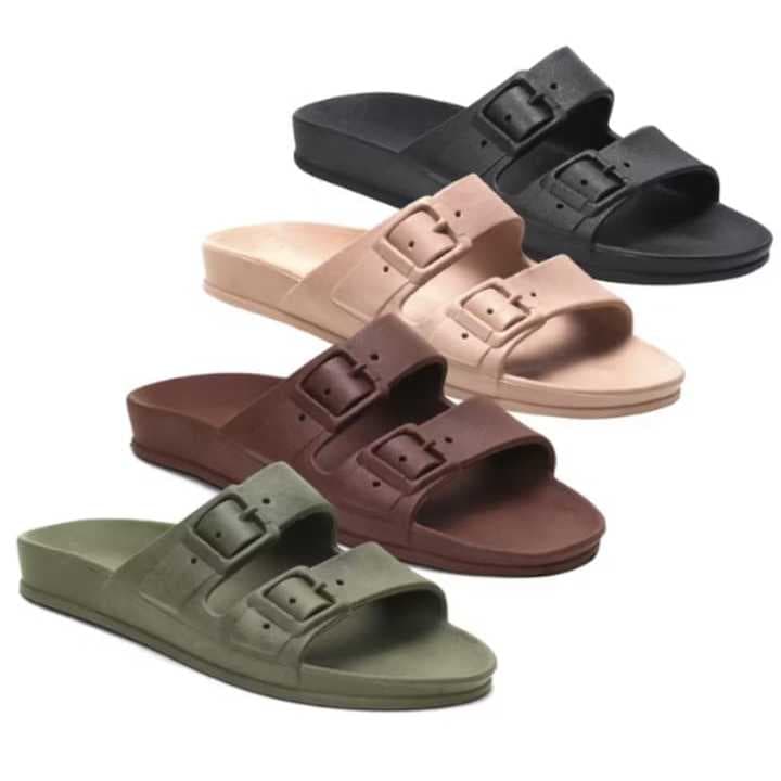 Sandalia Chinelo Birken Papete Baixo Slide Duas Fivelas Moderna Ortopédica Adulto Infantil