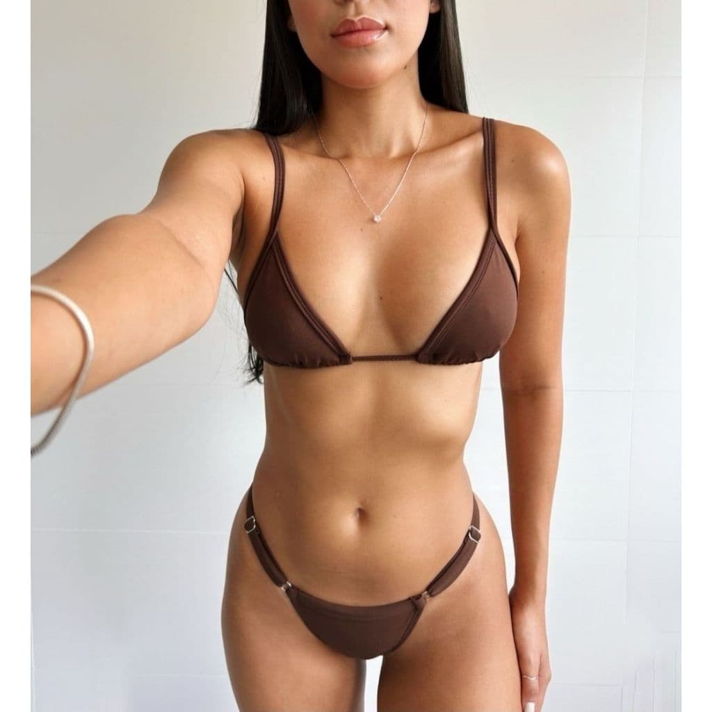 Biquini Fita Marquinha Feminino Moda Praia Bronze Verão Conjunto Biquini Saida de Praia