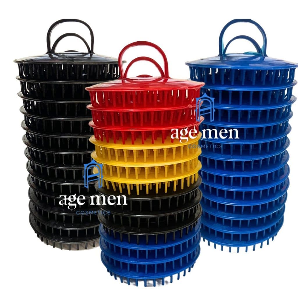 Pente Escova Pata Pata Redonda 24 Uni Cabelo Curto Masculino