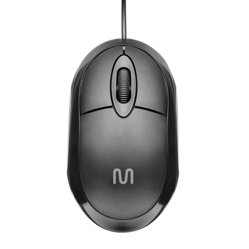 Mouse com Fio Classic 1200DPI Preto Multi (Multilaser) - MO300