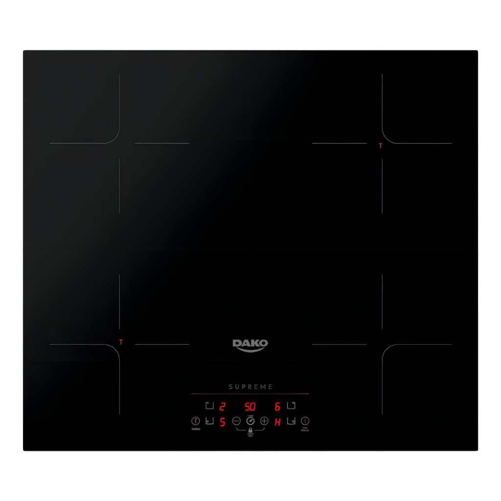 Cooktop De Indução 4 Bocas Dako Supreme Preto 220v