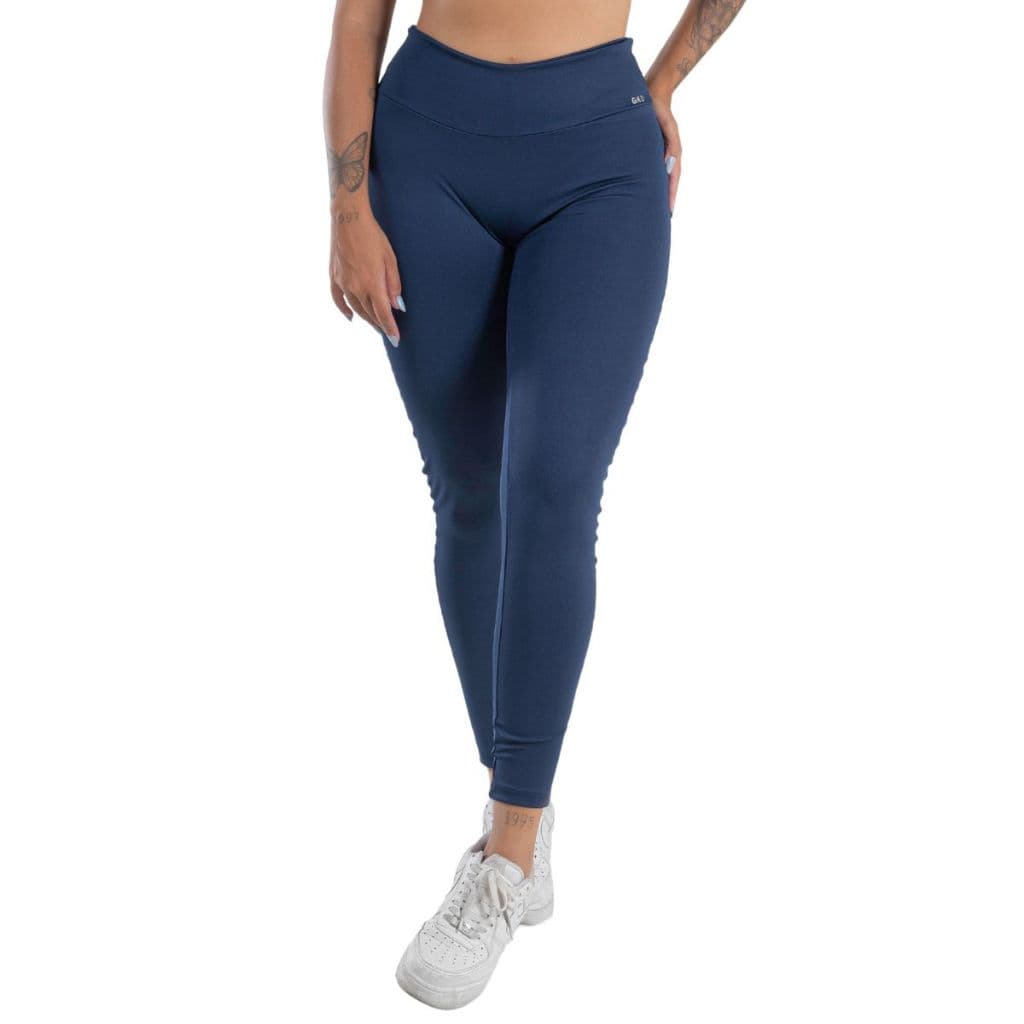 Calça Legging Sem Costura Na Frente Leg Cós Alto Academia  - GKD ORIGINAL