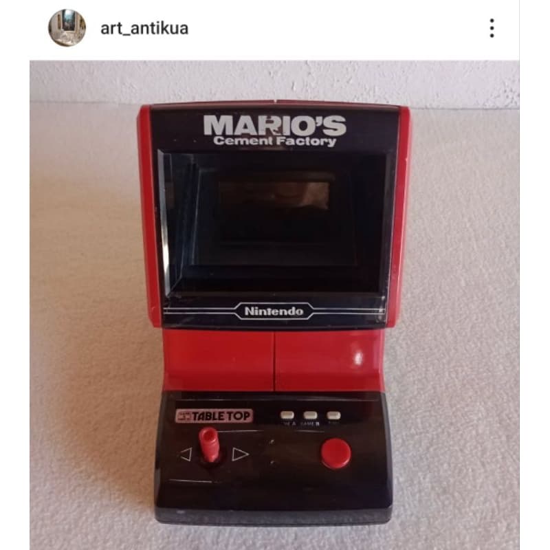 Raro Nintendo Table Top Mario's Cement Factory 1983