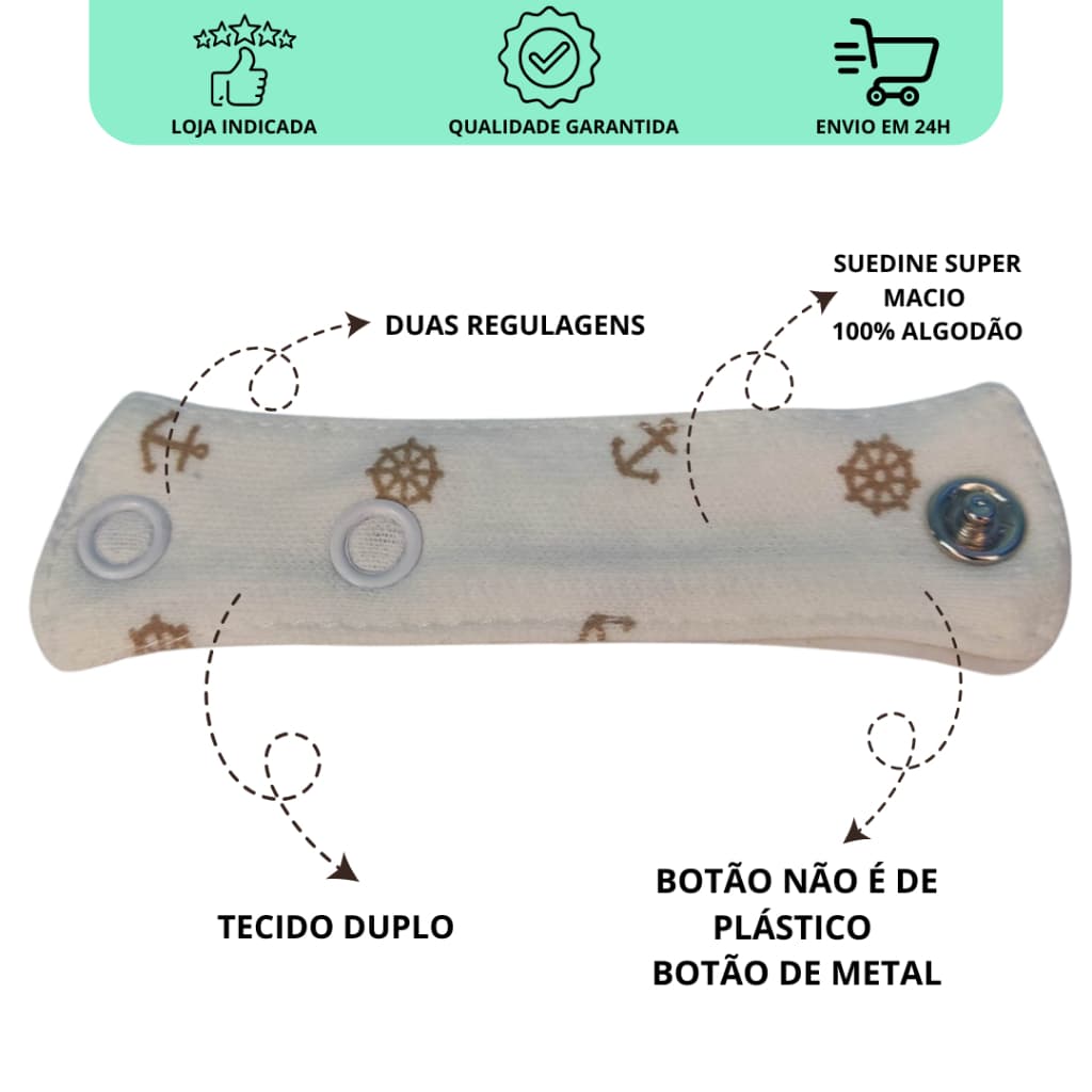 kit Extensor de babador com duas regulagens