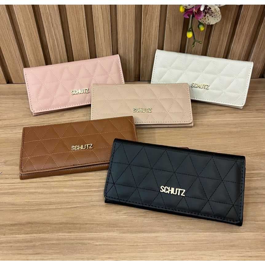 Carteira  Comprida Feminina Multiuso / Porta-Cartão com Fivela / Bolsa Fashion para Mulheres