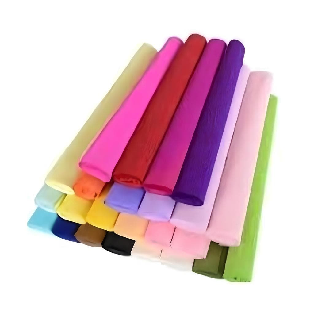 Papel Crepom 48cm X 2m Pacote Com 10 Unidades Cores Atacado