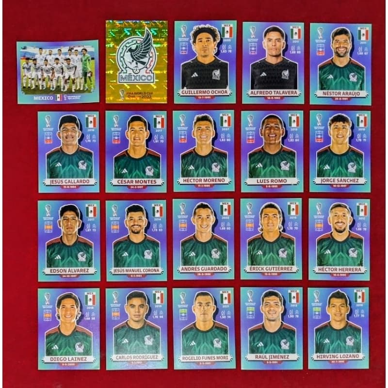 Figurinhas Avulsas da Copa do Mundo 2022 Seleção do México (MEX)