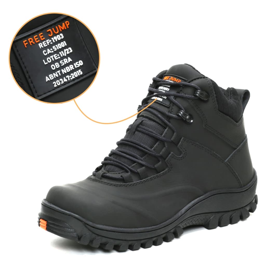 Bota Segurança Trabalho Epi C.a Laudo Inmetro + Palmilha Gel