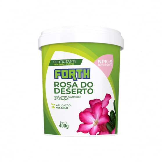 Adubo Forth Rosa do Deserto Fertilizantes NPK+9 400 gr