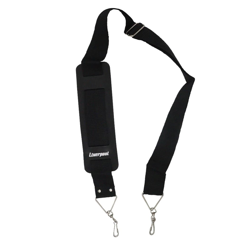 TALABARTE CORREIA DE 2 GANCHOS COM OMBREIRA PARA FANFARRA SAMBA CAIXA TAROL SURDO LIVERPOOL