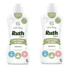 Kit 2 Lava Roupas Liquido Ruth Care Xodozinho 1l Litro Bebe Baby